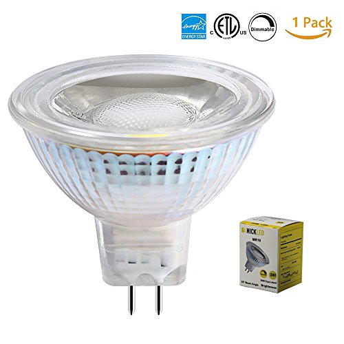 NickLED 5w(50w Equivalent) Mr16 Led Light Bulbs, Dimmable Recessed Lighting, 3000K-Warm White 450Lumen DC/AC 12V LED spotlight, 35 Degree Beam Angle(Pack of 10) (1, 3000K-Warm White)
