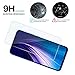 [2 Pack] WRJ Screen Protector for Xiaomi Redmi Note 7/ Note 7 Pro/Note 8 Screen Protector HD Anti-Scratch Anti-Fingerprint No-Bubble 9H Hardness Tempered Glass with Lifetime Replacement Warranty