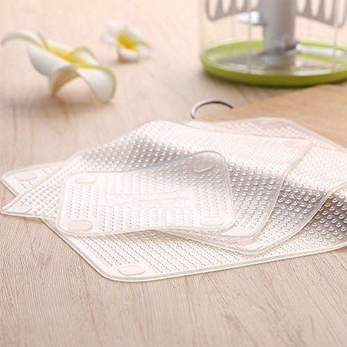 Samplus 4 Piece Reusable Bowl Covers and Food Stretch Lids - Keep Food Fresh