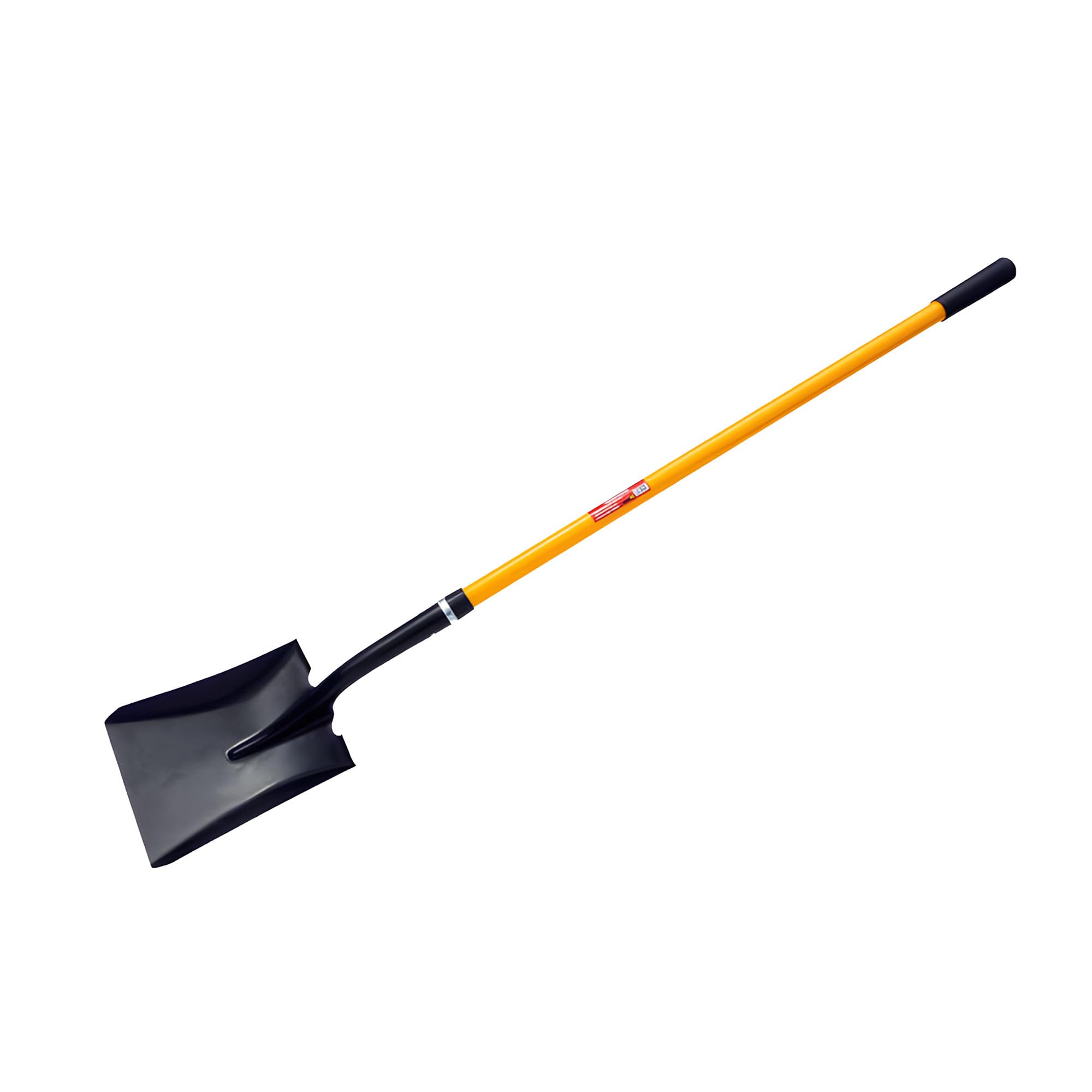 Neilsen CT1149 – Square Shovel with Fibreglass Handle and Rubber Grip – 58in. / 1480mm Long