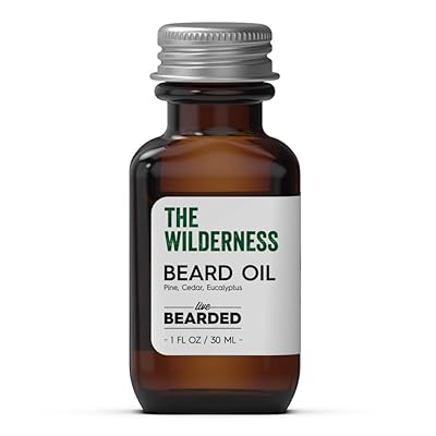 Live Bearded Beard Oil, 1 fl oz - Premium All-Natural Jojoba - Made in the USA - Hair and Skin Care for Men with Dry, Flaky Patches | Canyon Scent - Juniper, Cypress, Fir Needle