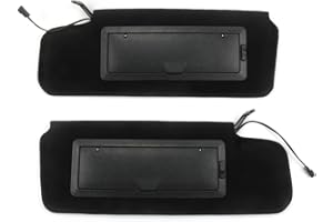 Sun Visors Sunshades W/Vanity Mirror & LED Light for 1984-1996 Corvette C4