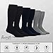 Pembrook Light Compression Socks for Men - 6 Pairs | 8-15 mmHg Compression Socks for Airplane Travel | Circulaton Support Socks for Men | Light Compression Socks Men