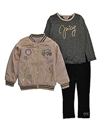 Conjunto de chaqueta de 3 piezas Juicy Couture para niñas