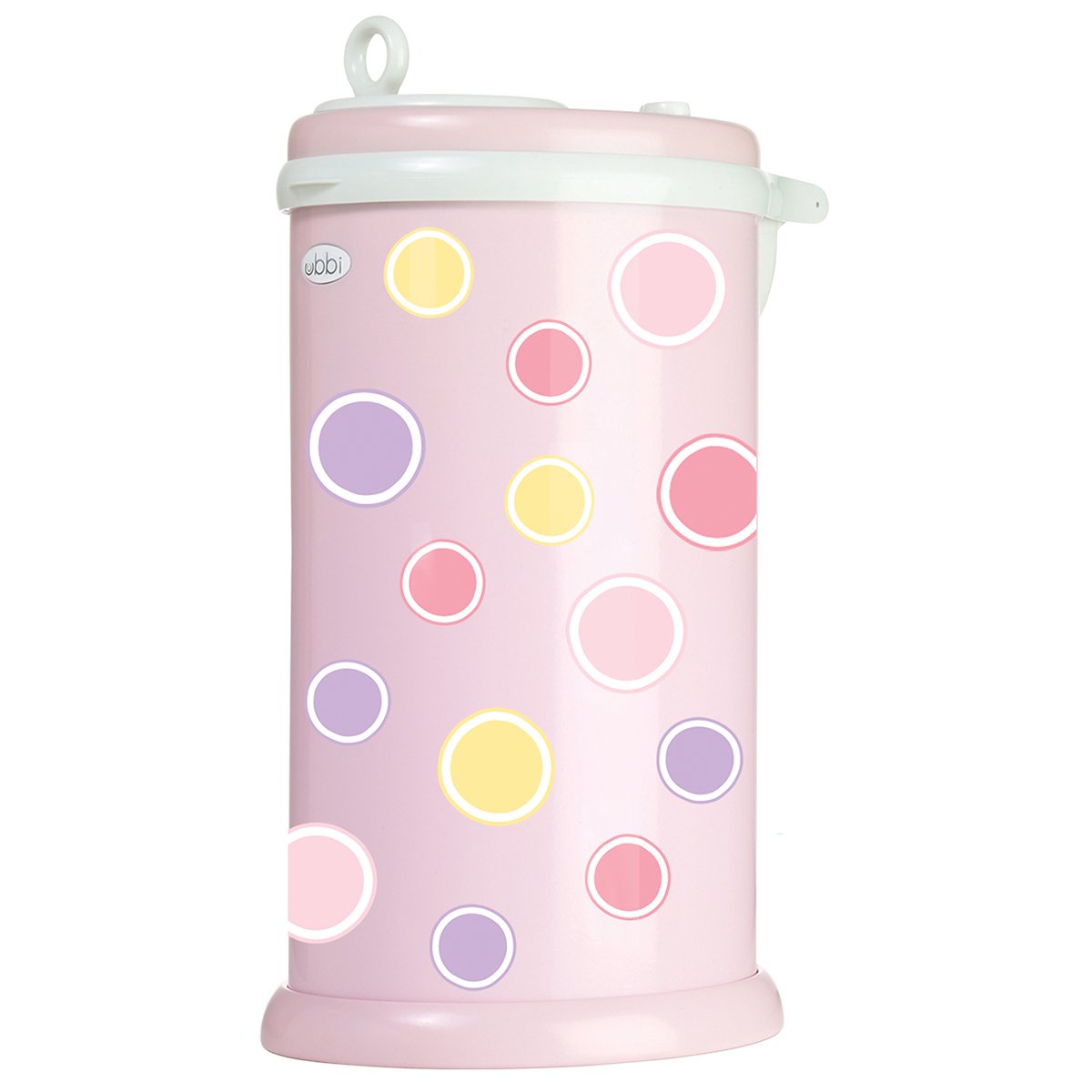 Diapering Baby Ubbi Diaper Pail Decals Pink Bubbles BabyCenter