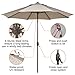 Abba Patio 9ft Patio Umbrella Outdoor Market Table Umbrella with Push Button Tilt and Crank for Garden, Lawn, Deck, Backyard & Pool, 8 Sturdy Ribs, Beige