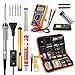 Soldering Iron Kit, 80W Digital LCD Solder Gun with ON/OFF Switch Adjustable Temperature Controlled and Fast Heating Thermostatic Design Welding Tools for Electronics (Grey)