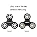Hand Spinner Fidget Toy, Comroll Tri-Spinner Fidget Toy for Fun, ADD, ADHD, Anxiety, Autism, and Killing Time, Fidget Spinner Black with Ultra Fast Bearing
