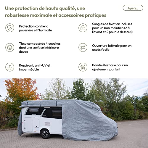 TRAVORA Camping Car Cover, 730 x 235 x 275 cm, Insulation and Resistant