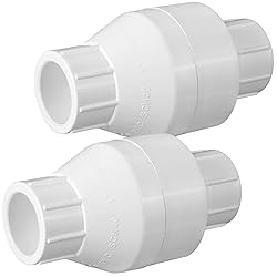Geetery PVC Inline Check Valve Solvent Connections
