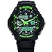 SKMEI Waterproof Multi Function Military Sports Watch LED Digital Analog Alarm (Green)