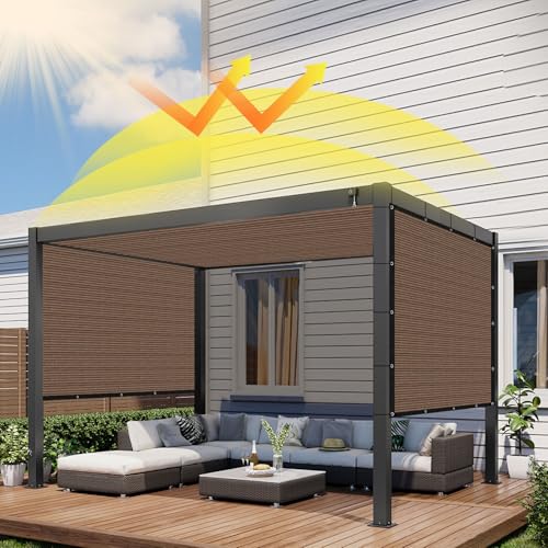 BXAEYIPOR Shade Net – Outdoor Shade Net 85%, UV Resistant – with Edging, with Eyelets, Easy to Hang, Shade Cloth for Car, Garden, Greenhouse, Camping.