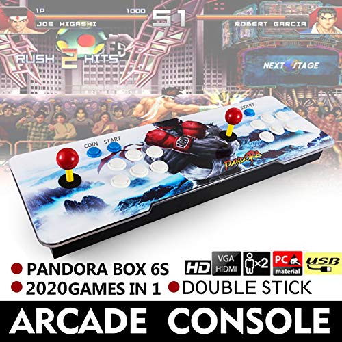Barbella [2020 Arcade Games Console -Portable 10" Inch 2D Pandora's 5s Arcade Video Game for 2 Players Arcade Machine Double Arcade Joystick Built-in Speaker