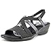 LifeStride Women's Allure Elastic Straps Wedge Sandal