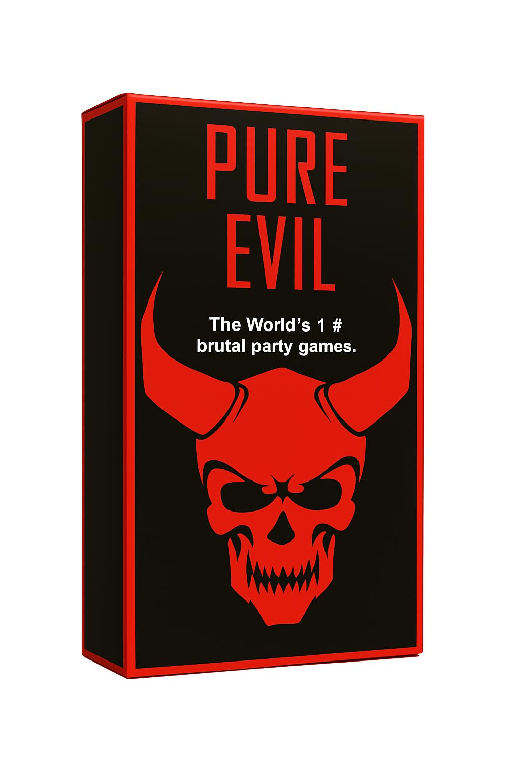 Pure Evil is a Savage Adult Party Game – 150 Brutal & Hilarious Card Challenges, Risky Forfeits, Disgusting Dares & Outrageous Situations – Halloween Birthday Christmas Party Game for Adults Gift