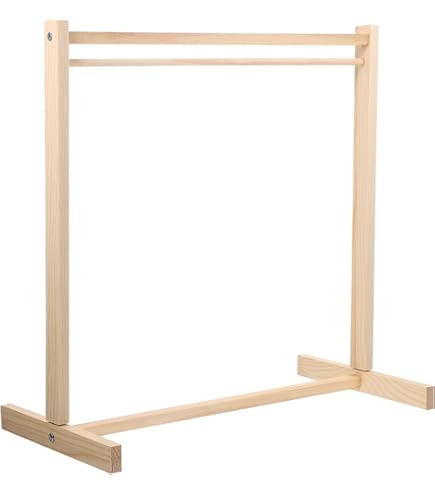 Wooden Mini Clothes Rail Clothing Rack Hanger | Dolls House Dollhouse Miniature | UK