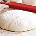 Pizza Stone Plus Cutter and Rolling Pin by Chefcoo™ 15 Inch Red Ceramic Glaze - Professional Baking Cordierite Stone with Handle for Oven, Broiler, Gas, Charcoal Grill - Safe Up to 315°C