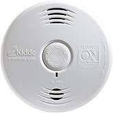 Kidde Smoke Detector, 10-Year Battery, Photoelectric Sensor Smoke Alarm, White