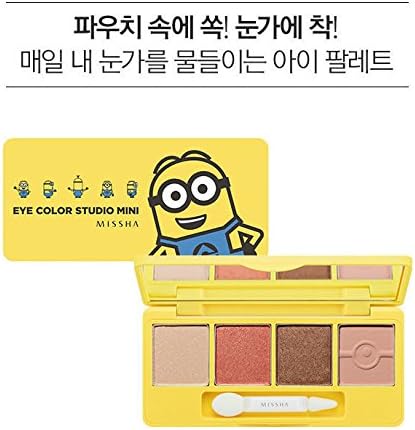 Amazon Co Jp 新商品minionsmissha ミシャ ミシャ ミニオンズコラボ商品登場 Eye Color Studio Mini アイシャドウ 2号 ビューティー