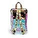 Zicac Clear Bag Transparent Hologram Holographic Envelope Backpack Silver Metallic (Green)