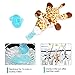 Zooawa Baby Pacifier, Giraffe Pacifier Holder with Removable Plush Stuffed Animal Toy and Rattle for Infant