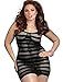 Resort Goddess Plus Size Lingerie Body Stockings Dress Large Slimming Stretchy See Through Party Black