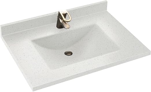 Swanstone Cv02237 035 Contour Solid Surface Single Bowl Vanity Top
