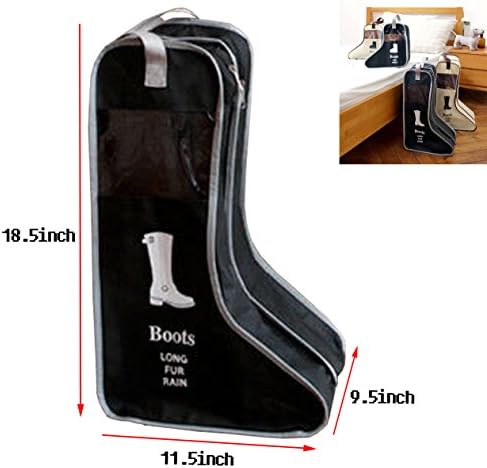 Orient Home High-Grade Unique DesignNon-Woven Fabric Dust Cap boot Storage Bag(Long-Black)