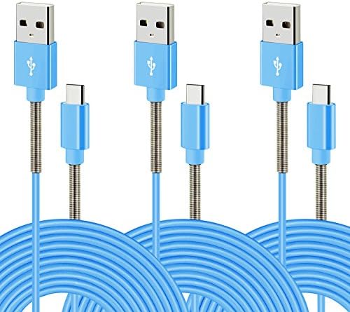 Type C USB Charger Cable, CIKOO 3 Pack 10Ft Flexible USB C Fast Charging Data Cable for Galaxy Note 8 S9 S9+ S8 S8+, LG G6 G5 V30 V20 Nexus 5X 6P Google Pixel 2 XL Oneplus 3 5T 6 Moto Z2