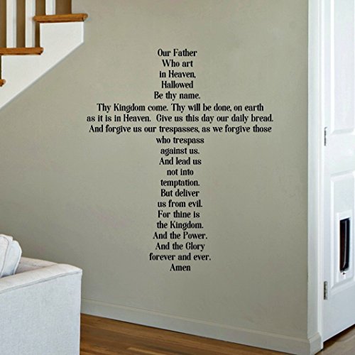 The Lord S Prayer Decal Our Father Pray Buy Online In Guernsey At Desertcart