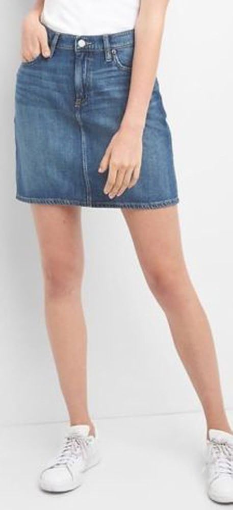 gap denim pencil skirt