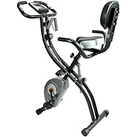 ATIVAFIT Exercise Bike Foldable Fitness Indoor Cycling Bike Magnetic 3 in 1 Upright Recumbent Exercise Bike with Resistance B
