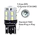 Partsam 2pcs 6000K White Super Power 7443 7440 W21W Backup Light Reverse Lamps 1-Cree-XPE 5730 12SMD Daytime Running Light DRL Parking Light
