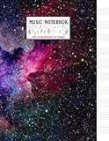 Music Notebook: Blank Sheet Music Notebook: Nebula and Galaxies Music Journal│Musicians Notebook by 