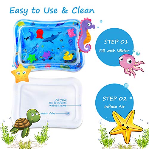4 iBeleby+Inflatable+Tummy+Mermaid+Playmat