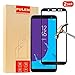 [2 Pack] Samsung Galaxy J6 2018 Screen Protector, PULEN [Scratch Resistant] [Ultra Clear] [Easy-Install] 9H Tempered Glass 0.33mm 2.5D Glass Screen Protector for Samsung Galaxy J6 2018 (Black)