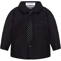 2t black dress shirt Spaghetti Strap Black Dress & Red Flannel Shirt Dress / 2T