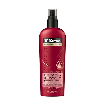 TRESemme Keratin Smooth Heat Protection Shine Spray, Red, 236 ml