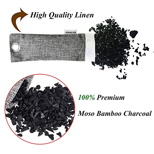 Marsheepy 24 Pack Activated Bamboo Charcoal Shoe Deodorizer Bags