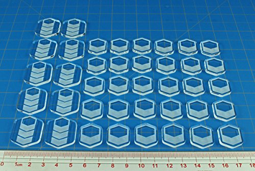 TI4: Commodity Token Set, Transparent Clear (40)