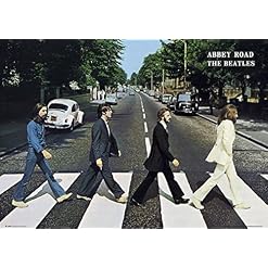 1art1 The Beatles Poster Abbey Road Affiche Murale 91×61 cm - Les Beatles, Paul McCartney, John Lennon, RIngo Starr, George Harrison