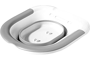 Foldable For Toilet - Wash Basin Bathtub Ergonomic Portable Toilet,No-Squat Bath Soak Basin Postpartum for Hemorrhoid Patient