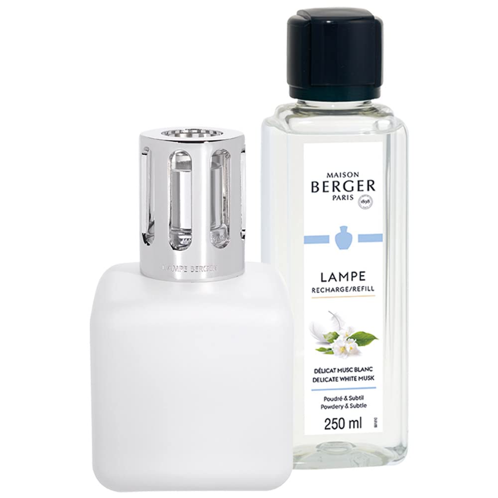 MAISON BERGER - Glacon Blanc Neige Box with 250 ml Délicat Musc