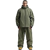 GSOU SNOW Women Ski Jacket and Pants Set Men Snowboard Jacket Baggy Snow Suit Waterproof Windproof Insulation Ski suit