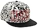 Marvel Comics Text Logo Black & White Superhero All Over Print Snapback Hat