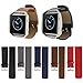 Fitbit Blaze Accessory Band, Vancle Luxury Genuine Leather Replacement Wrist Watch Strap for Fitbit Blaze (Red, S(5.5-6.7 inch))