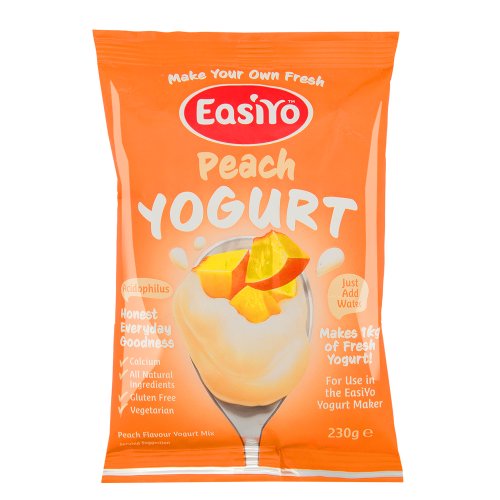 Easiyo Sweet Peach Yogurt Base and Culture, 8-1/2-Ounce