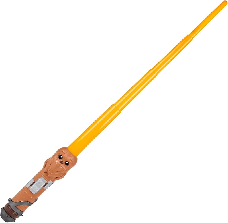 Lightsaber Squad Chewbacca, sabre laser extensible jaune, jouets Star Wars pour enfants