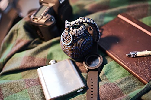 Holtzmanâ€™s Survival Kit Paracord Grenade The #1 BEST 48 tool emergency kit (Blue/Black)