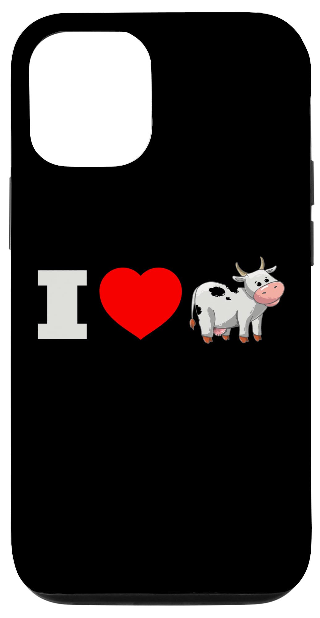 iPhone 14 Pro I Love Cows Cute Animal Livestock Farmer Rancher Vegan Gift Case